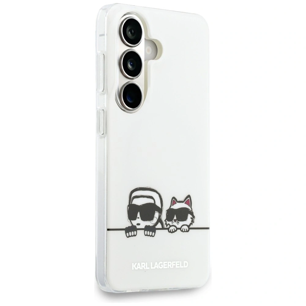 Etui Karl Lagerfeld IML Peekaboo Karl&Choupette MagSafe do Samsung Galaxy S26 przezroczysty