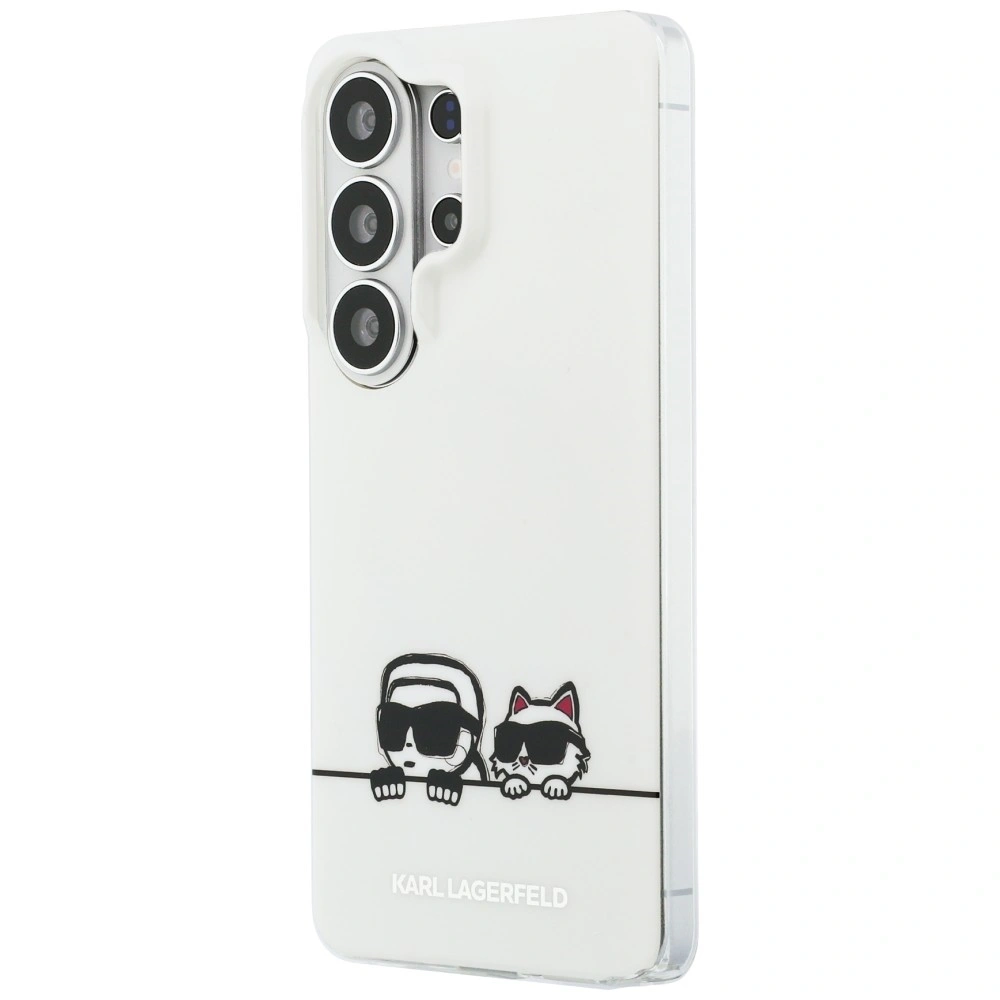 Etui Karl Lagerfeld IML Peekaboo Karl&Choupette MagSafe do Samsung Galaxy S26 Ultra przezroczysty