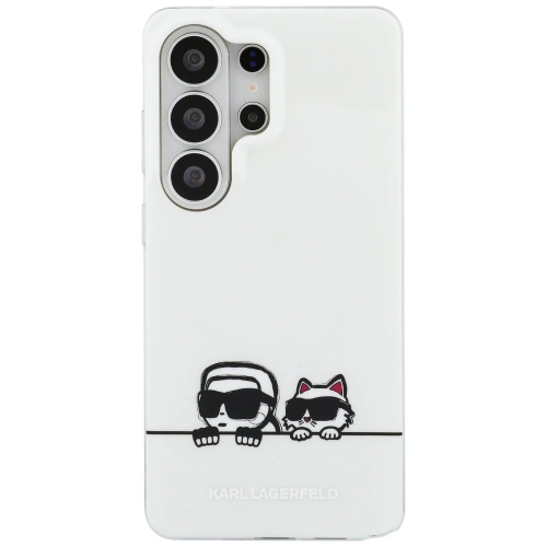Etui Karl Lagerfeld IML Peekaboo Karl&Choupette MagSafe do Samsung Galaxy S26 Ultra przezroczysty