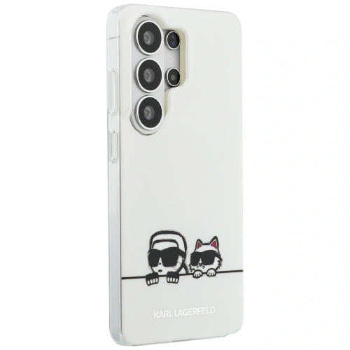 Etui Karl Lagerfeld IML Peekaboo Karl&Choupette MagSafe do Samsung Galaxy S26 Ultra przezroczysty