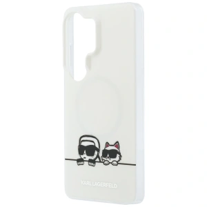 Etui Karl Lagerfeld IML Peekaboo Karl&Choupette MagSafe do Samsung Galaxy S26 Ultra przezroczysty