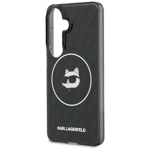 Etui Karl Lagerfeld IML Repeated Choupette MagSafe do Samsung Galaxy S26 czarny