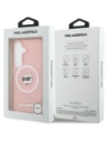 Etui Karl Lagerfeld IML Repeated Choupette MagSafe do Samsung Galaxy S26 Plus różowy
