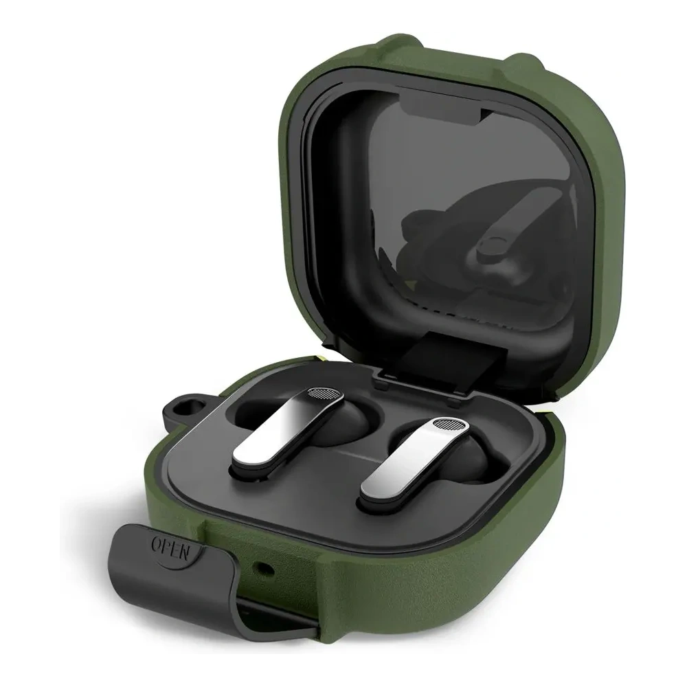 Etui Tech-Protect Slim Hook do Samsung Galaxy Buds 4 / 4 Pro Olive Green