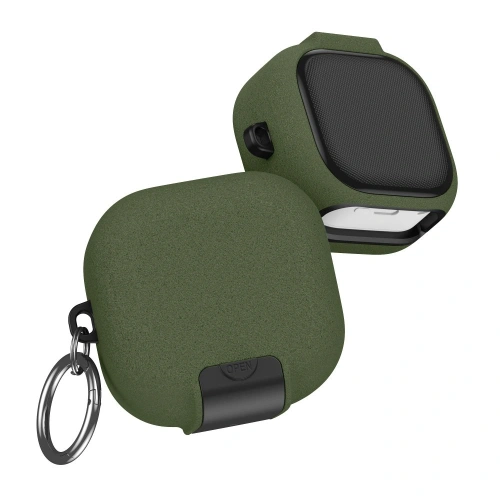 Etui Tech-Protect Slim Hook do Samsung Galaxy Buds 4 / 4 Pro Olive Green