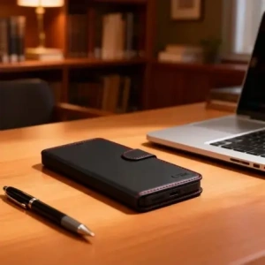 Etui Tech-Protect Wallet do Samsung Galaxy A57 5G Black/red