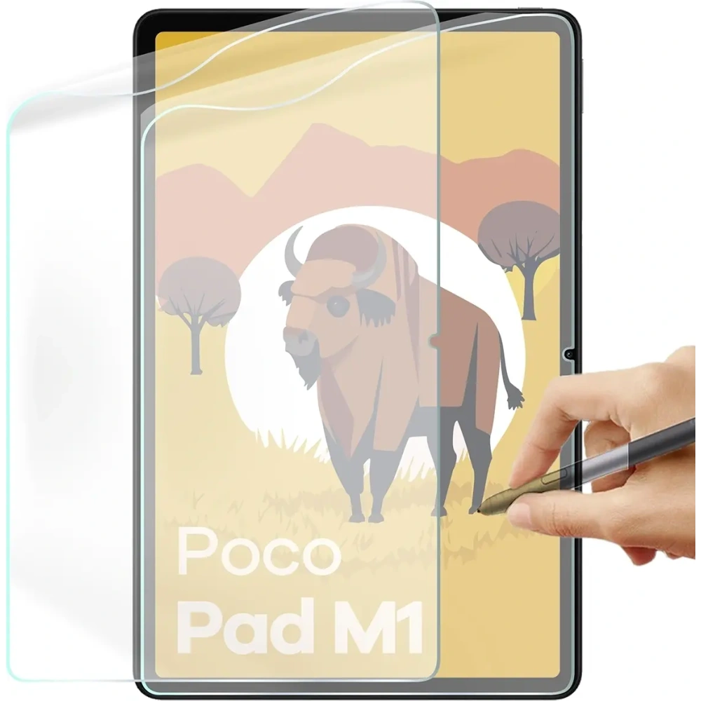 Folia imitująca papier Bizon Film Tab Papirus do Samsung Galaxy Tab S9 / S9 FE [2 PACK]