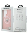 Etui Karl Lagerfeld IML Repeated Choupette MagSafe do Samsung Galaxy S26 Ultra różowy
