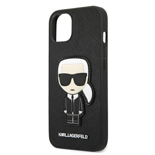 [CR] Etui Karl Lagerfeld KLHCP13SOKPK Apple iPhone 13 mini czarny/black hardcase Saffiano Ikonik Karl`s Patch