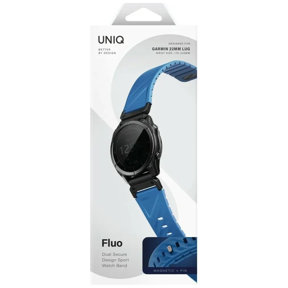 Pasek UNIQ Fluo do Garmin 22mm niebieski