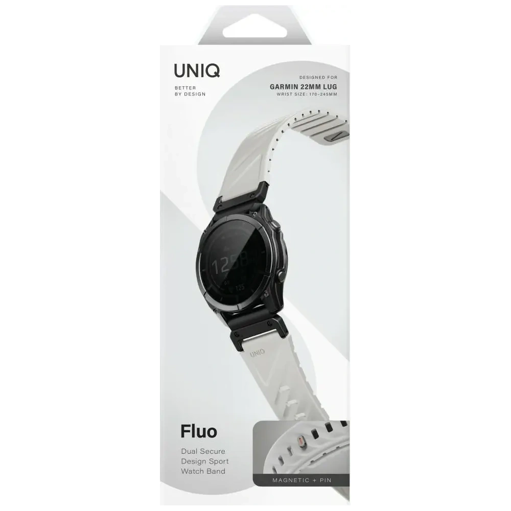 Pasek UNIQ Fluo do Garmin 22mm szary