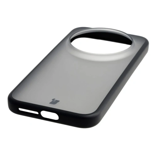 Etui Bizon Case Angelo do Xiaomi 17 Ultra przydymione z czarną ramką