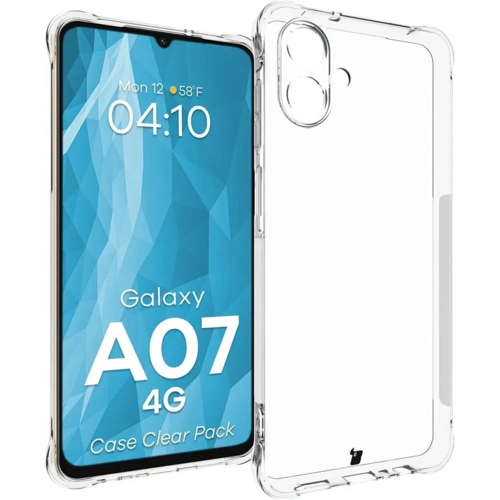 Elastyczne etui + 2x szkło hartowane Bizon Case Clear Pack do Samsung Galaxy A07 4G