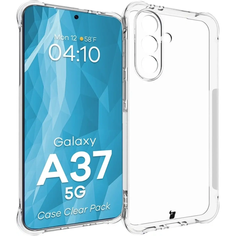 Elastyczne etui + 2x szkło hartowane Bizon Case Clear Pack do Samsung Galaxy A37 5G
