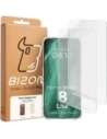 Elastyczne etui + 2x folia na ekran Bizon Case Clear Pack do Honor Magic8 Lite