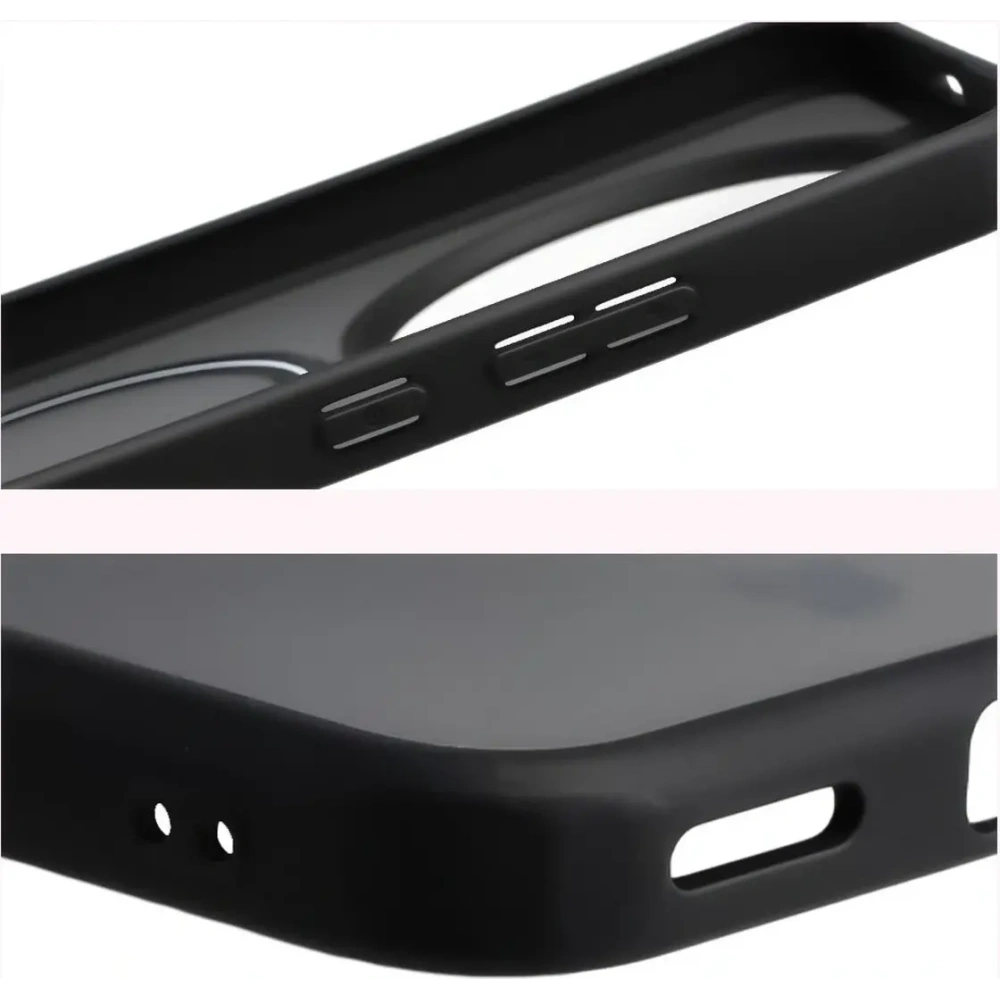 Etui z pierścieniem magnetycznym + szkło hartowane Bizon MatteO Pack do Honor Magic8 Lite przydymione-czarne