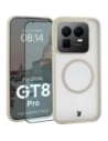 Etui z pierścieniem magnetycznym + szkło hartowane Bizon MatteO Pack do Realme GT 8 Pro przydymione-beżowe