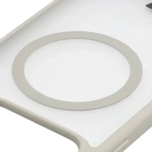 Etui z pierścieniem magnetycznym + szkło hartowane Bizon MatteO Pack do Realme GT 8 Pro przydymione-beżowe