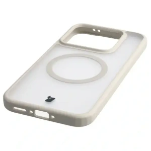 Etui z pierścieniem magnetycznym + szkło hartowane Bizon MatteO Pack do Realme GT 8 Pro przydymione-beżowe