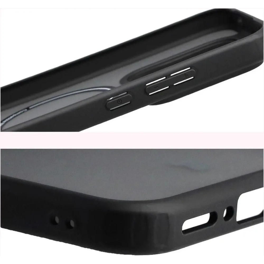 Etui z pierścieniem magnetycznym + szkło hartowane Bizon MatteO Pack do Realme GT 8 Pro przydymione-czarne