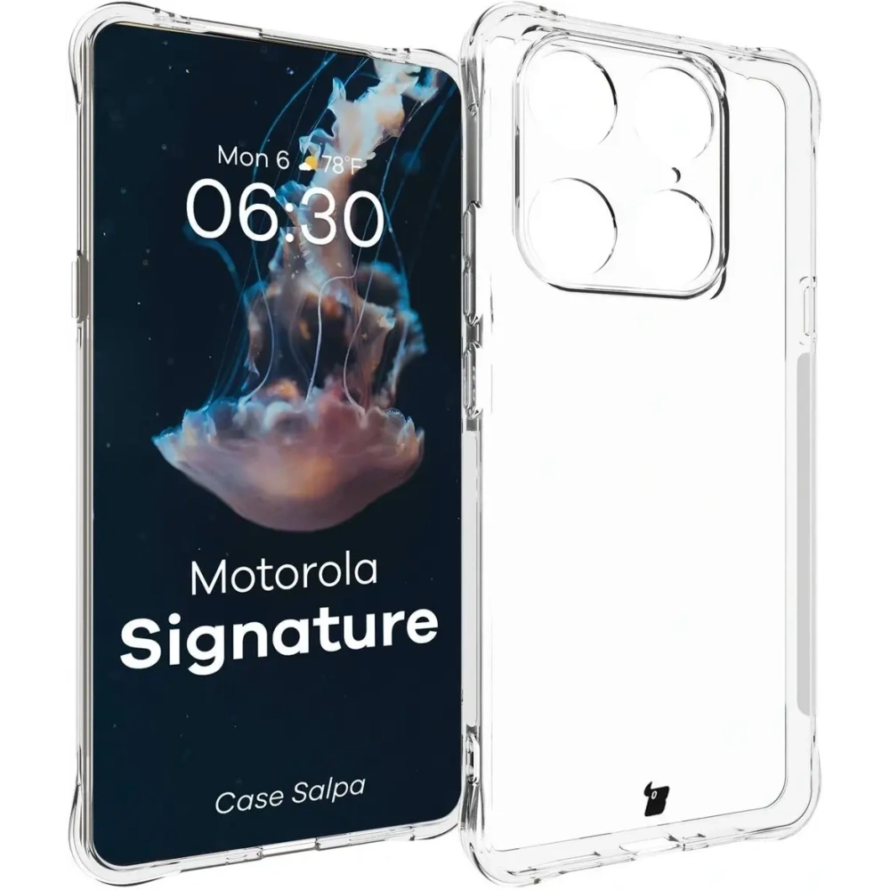 Elastyczne etui Bizon Case Salpa do Motorola Signature przezroczyste