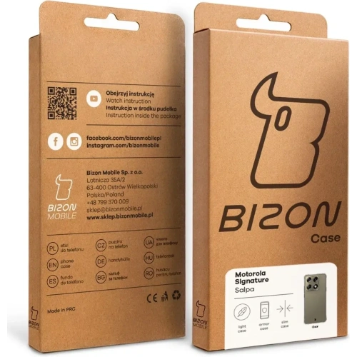 Elastyczne etui Bizon Case Salpa do Motorola Signature przezroczyste