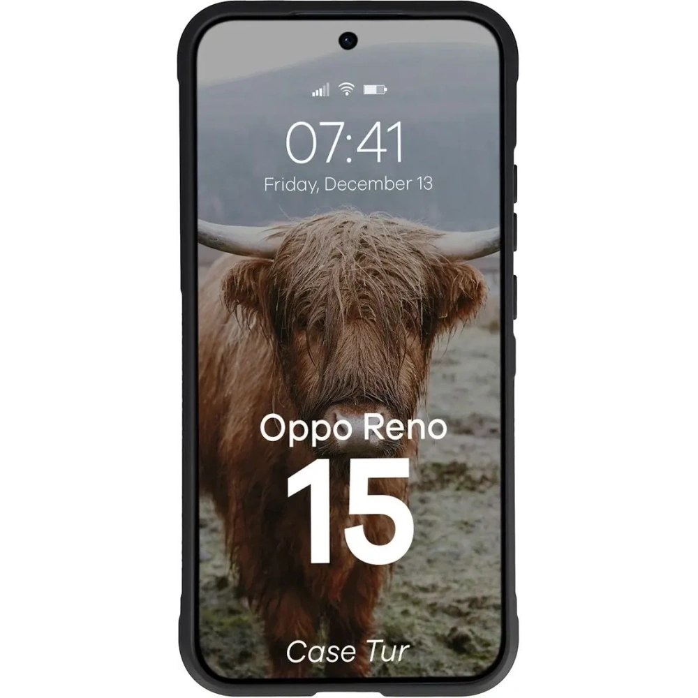 Pancerne etui Bizon Case Tur do Oppo Reno 15 czarne
