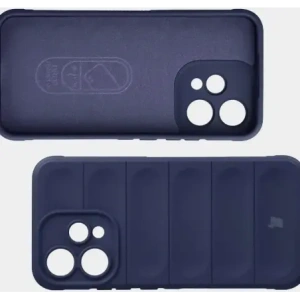 Pancerne etui Bizon Case Tur do Oppo Reno 15 granatowe