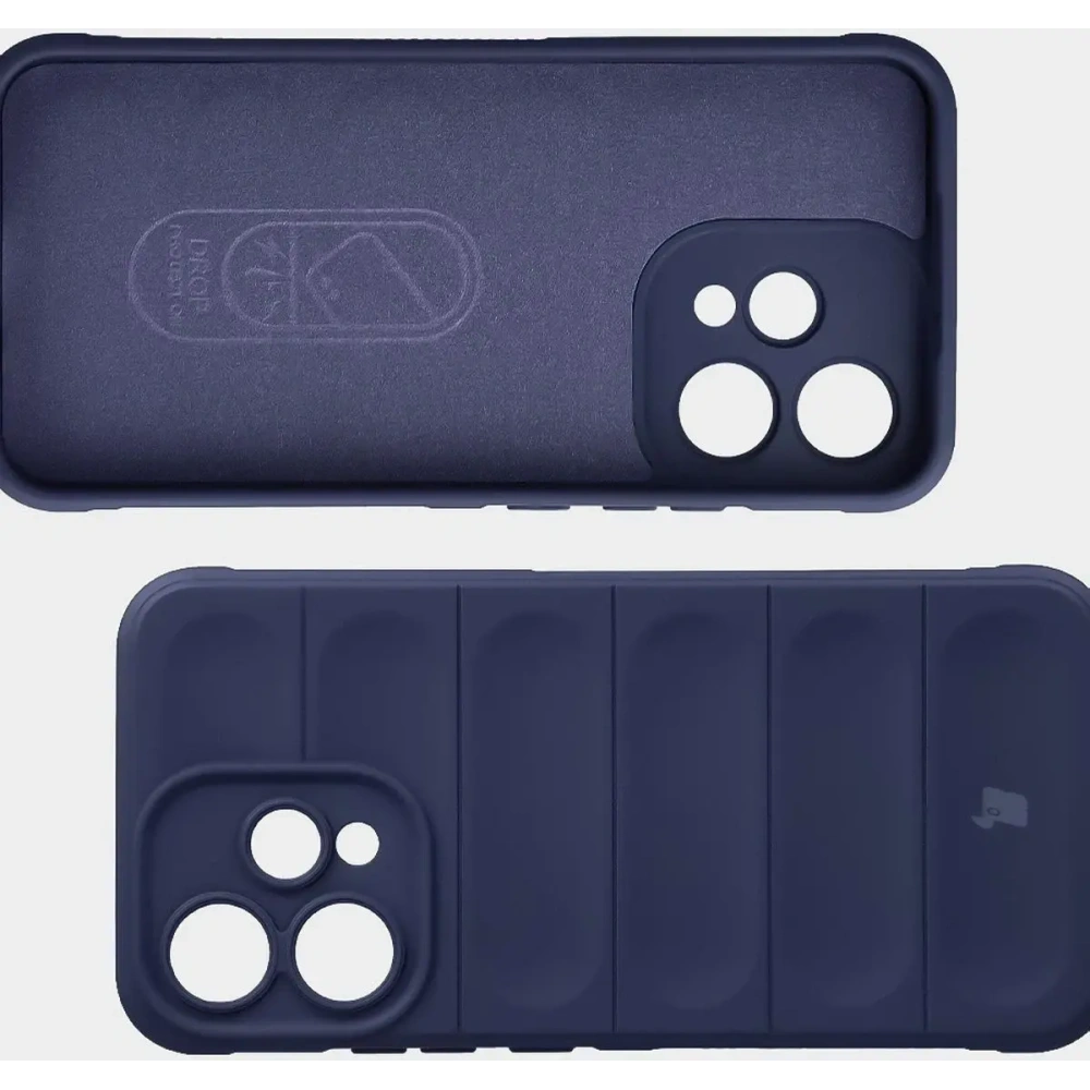 Pancerne etui Bizon Case Tur do Oppo Reno 15 granatowe