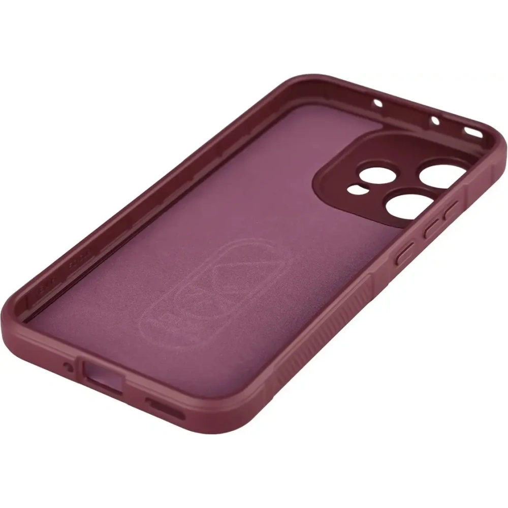 Pancerne etui Bizon Case Tur do Oppo Reno 15 burgundowe