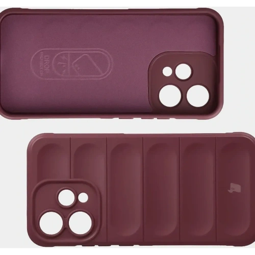 Pancerne etui Bizon Case Tur do Oppo Reno 15 burgundowe