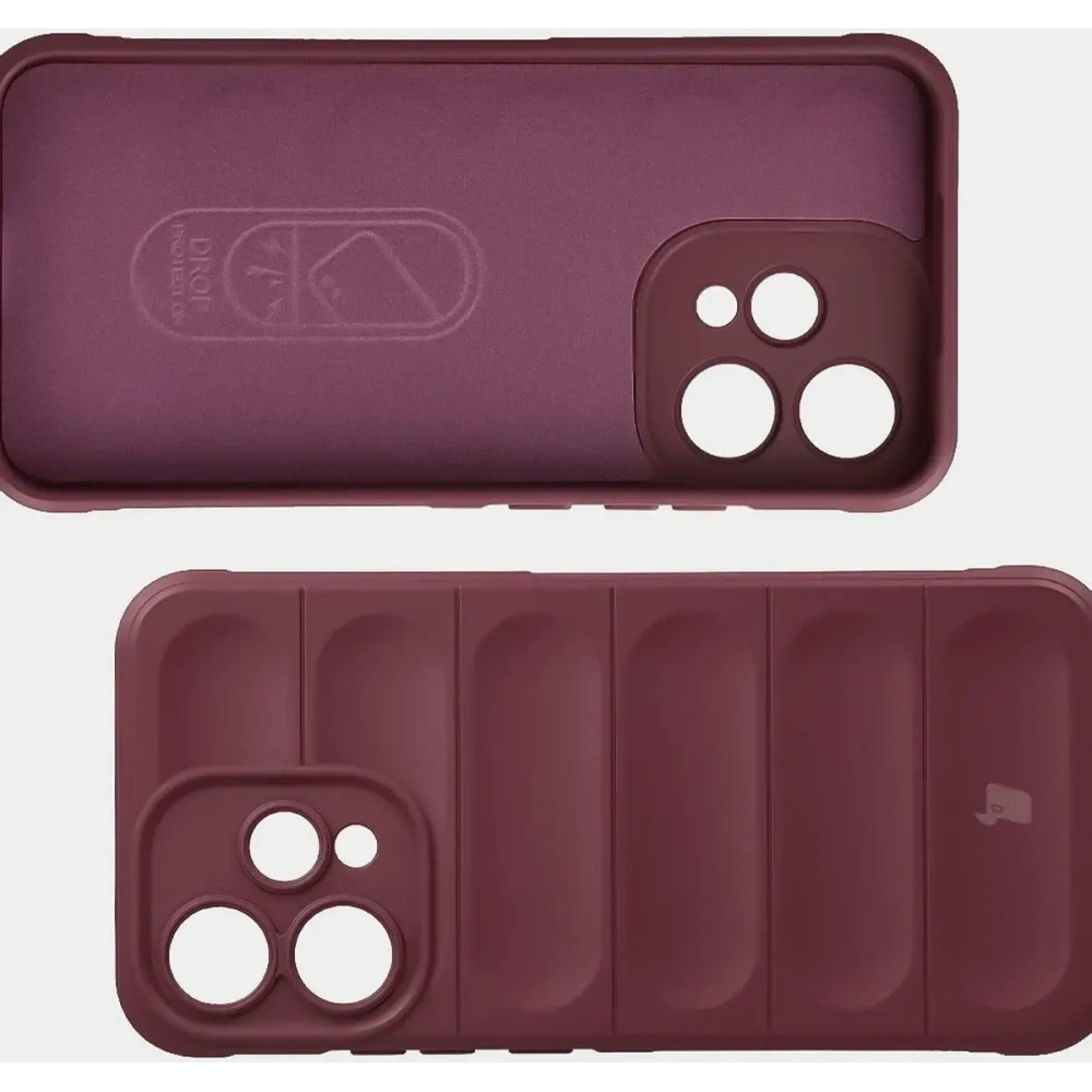 Pancerne etui Bizon Case Tur do Oppo Reno 15 burgundowe