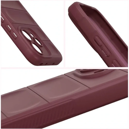 Pancerne etui Bizon Case Tur do Oppo Reno 15 burgundowe