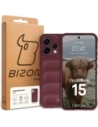 Pancerne etui Bizon Case Tur do Oppo Reno 15 burgundowe