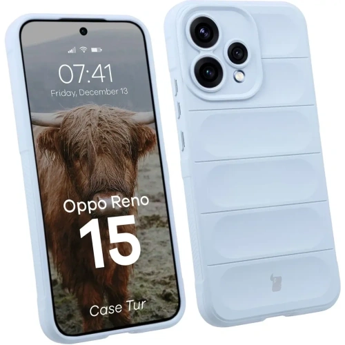 Pancerne etui Bizon Case Tur do Oppo Reno 15 jasnoniebieskie