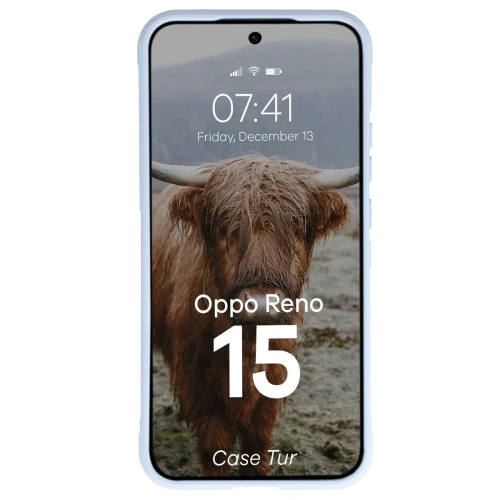 Pancerne etui Bizon Case Tur do Oppo Reno 15 jasnoniebieskie
