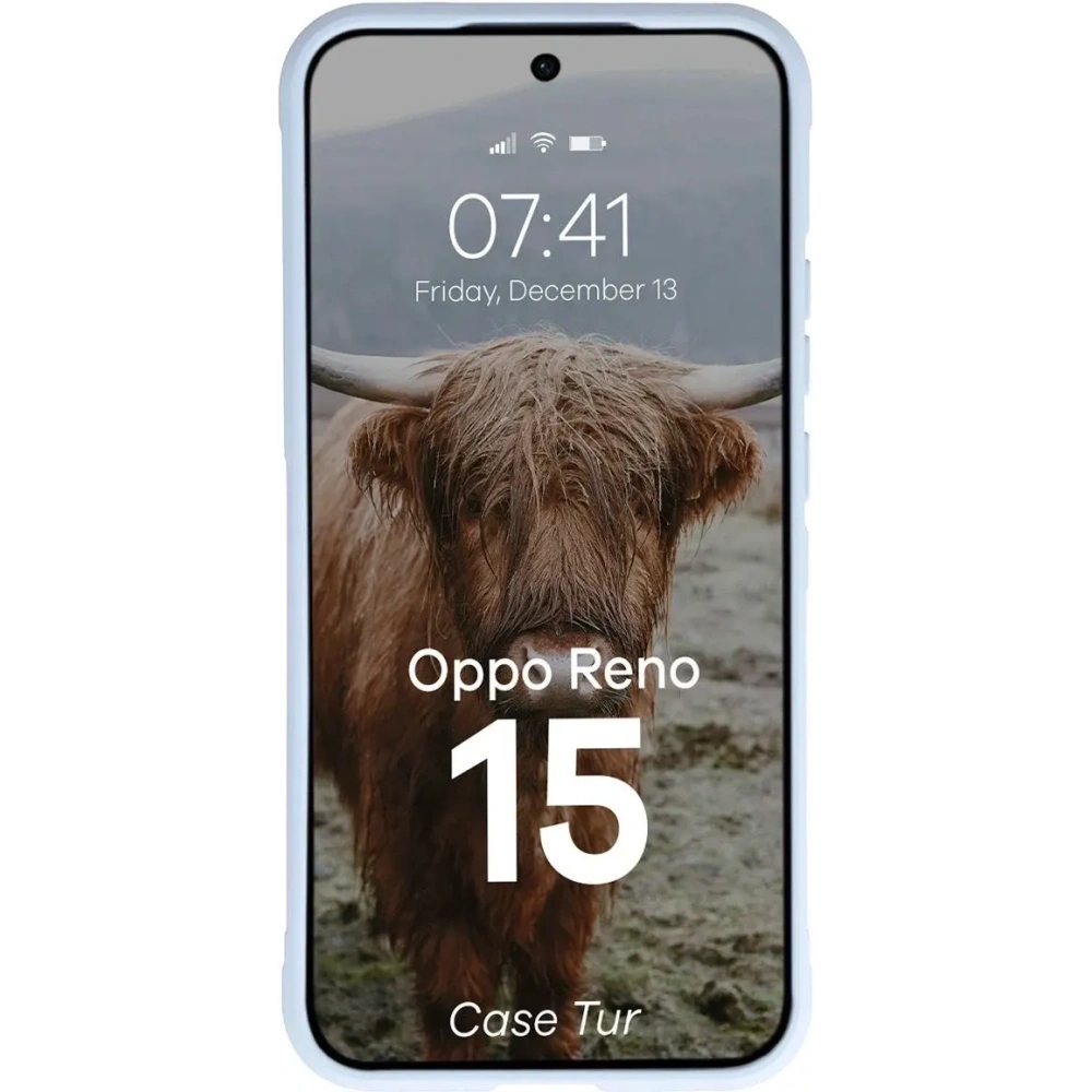 Pancerne etui Bizon Case Tur do Oppo Reno 15 jasnoniebieskie