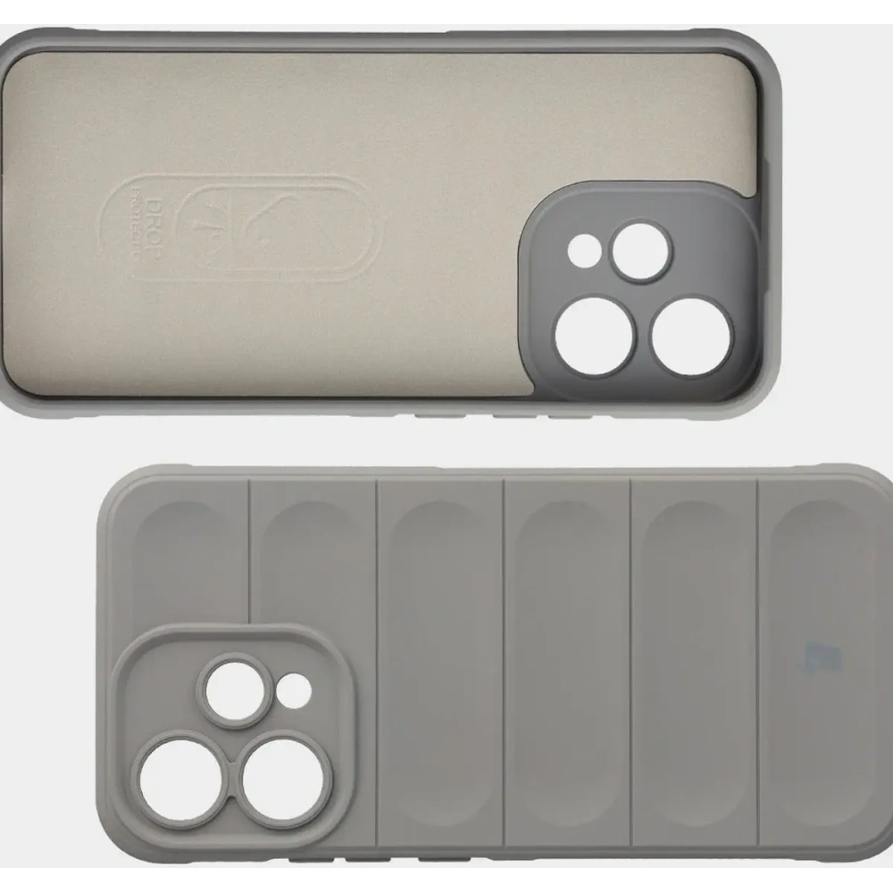 Pancerne etui Bizon Case Tur do Oppo Reno 15 jasnoszare