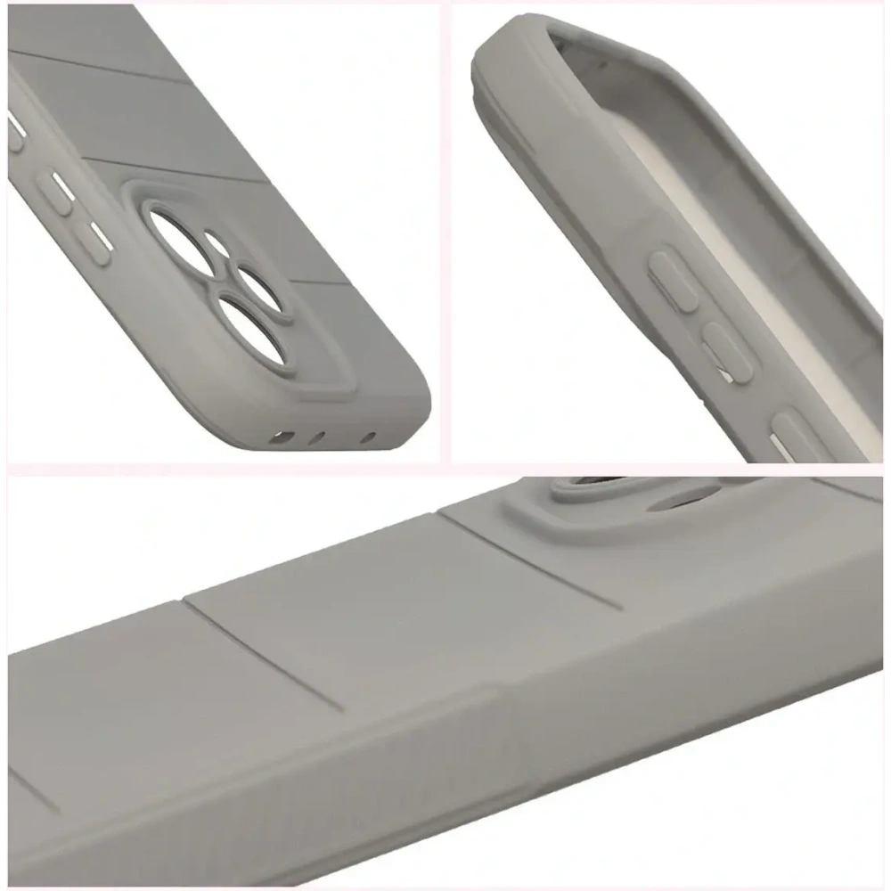 Pancerne etui Bizon Case Tur do Oppo Reno 15 jasnoszare