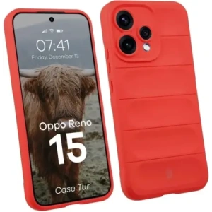 Pancerne etui Bizon Case Tur do Oppo Reno 15 czerwone