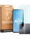 3x Szkło hartowane + szybka na aparat Bizon Glass Clear Pack do Samsung Galaxy A07 4G
