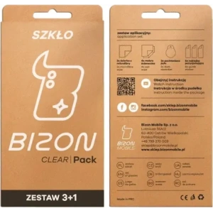 3x Szkło hartowane + szybka na aparat Bizon Glass Clear Pack do Samsung Galaxy A07 4G