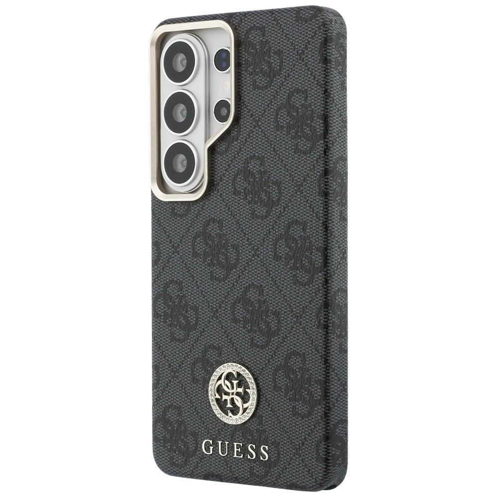 Kryt Guess 4G Rhinestone Round Logo MagSafe Samsung Galaxy S26 Ultra black