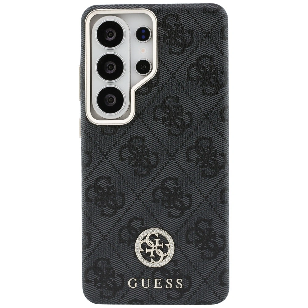Kryt Guess 4G Rhinestone Round Logo MagSafe Samsung Galaxy S26 Ultra black