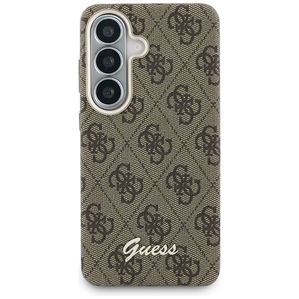 Kryt Guess 4G Script MagSafe Samsung Galaxy S26 brown