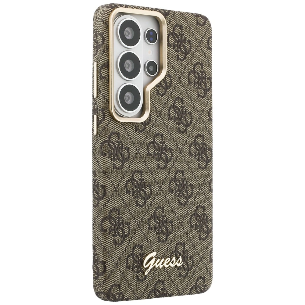 Kryt Guess 4G Script MagSafe Samsung Galaxy S26 Ultra brown
