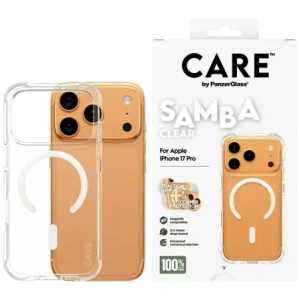 Etui CARE by PanzerGlass Fashionable Samba w. White MagSafe do Apple iPhone 17 Pro przezroczysty