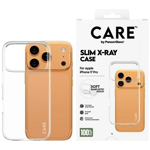 Etui CARE by PanzerGlass Fashionable X-Ray Soft Basic do Apple iPhone 17 Pro przezroczysty