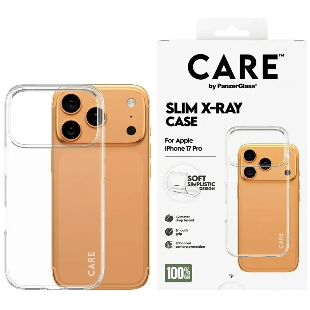 Etui CARE by PanzerGlass Fashionable X-Ray Soft Basic do Apple iPhone 17 Pro przezroczysty
