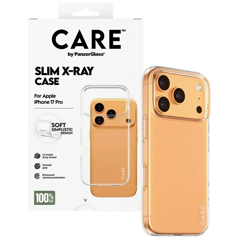 Etui CARE by PanzerGlass Fashionable X-Ray Soft Basic do Apple iPhone 17 Pro przezroczysty
